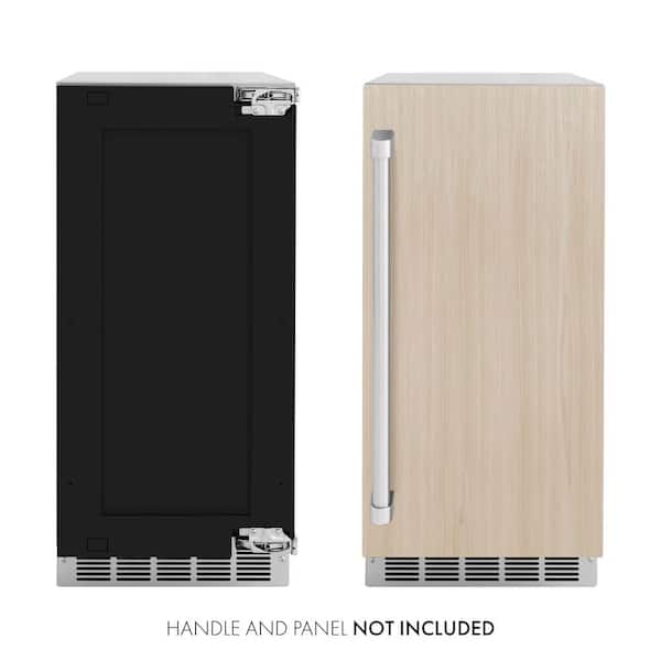 Touchstone 15 in. 75 lb. Full Size Ice Cubes Per Day Ice Maker with Drain Pump in Panel Ready Custom Door