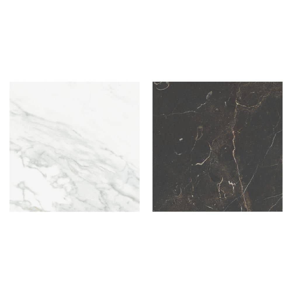 Reve Checker Blanc with Noir 6 in. x 6 in. Porcelain Floor and Wall Take Home Tile Sample price history on PriceWatchPro
