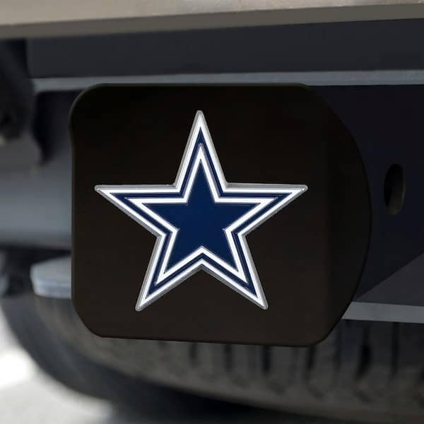 FANMATS 22553 Dallas Cowboys Black Metal Hitch Cover - 3D Color Emblem