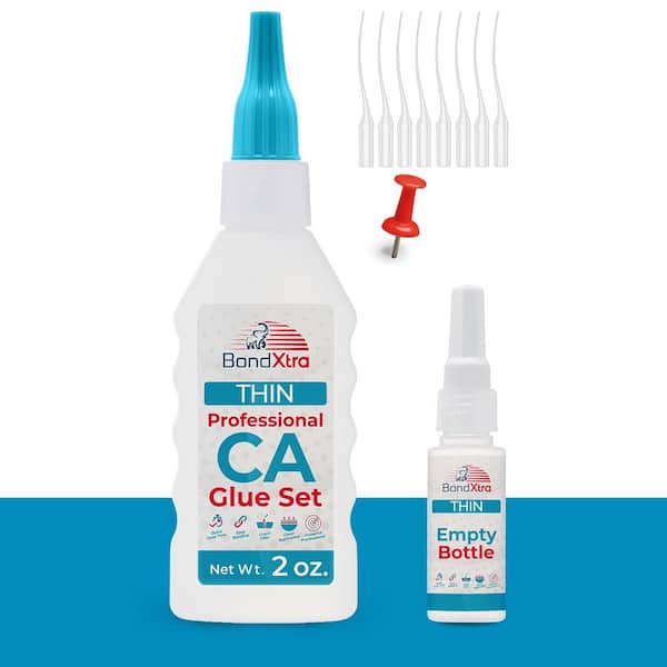 BXT2 CA Glue Set 2 oz. Thin Viscosity, Premium Super Glue Kit, Clear (1-Pack)