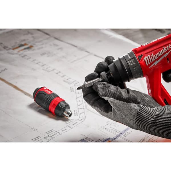 Milwaukee 8 In 1 Ratcheting Compact Multi Bit Screwdriver 48 22