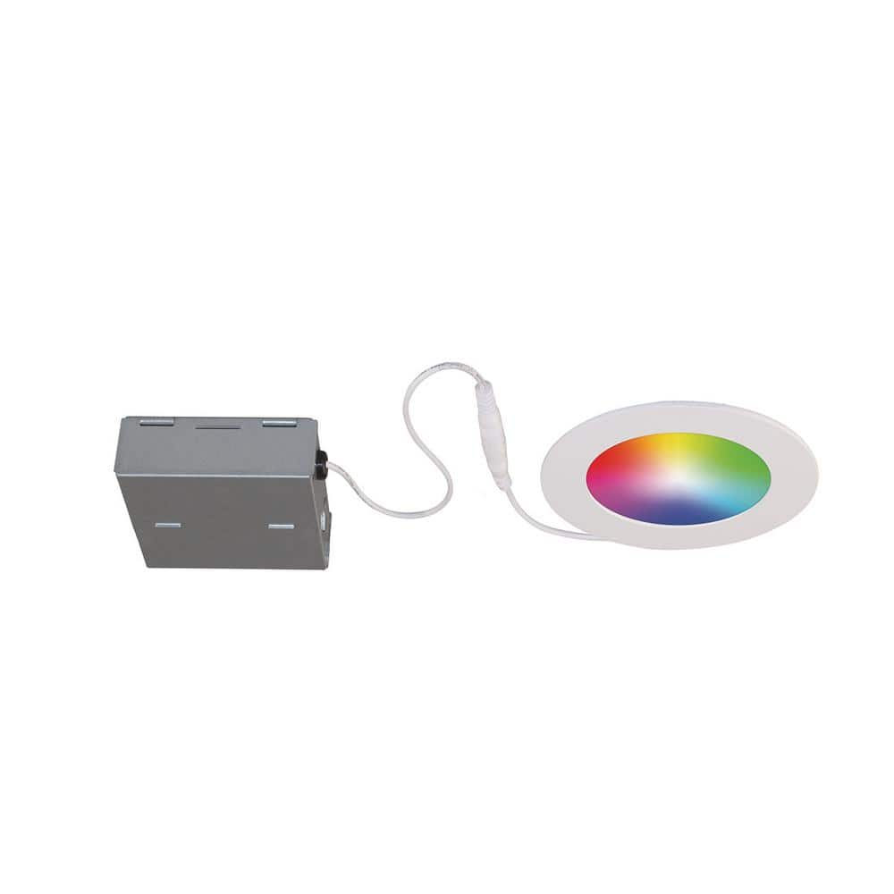 BAZZ Slim Disk Colors Tunable New Construction and Remodel IC Rated Canless Smart Recessed Integrated LED Kit