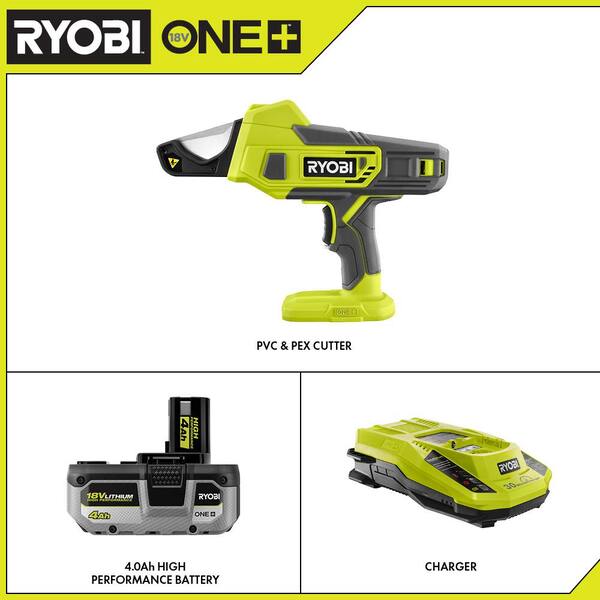 RYOBI ONE 18V LithiumIon Cordless PVC And PEX Cutter (Tool Only) P593