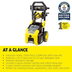 2300 PSI 1.2 GPM K2300PS Electric Power Pressure Washer with Turbo, 15-Degree, 40-Degree and Soap Nozzles