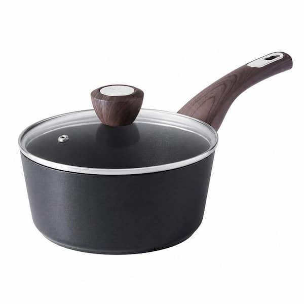 1.5 qt Die-Cast Aluminum PFOA-Free Nonstick Sauce Pan with Lid, Stay-Cool Handle, Induction Compatible