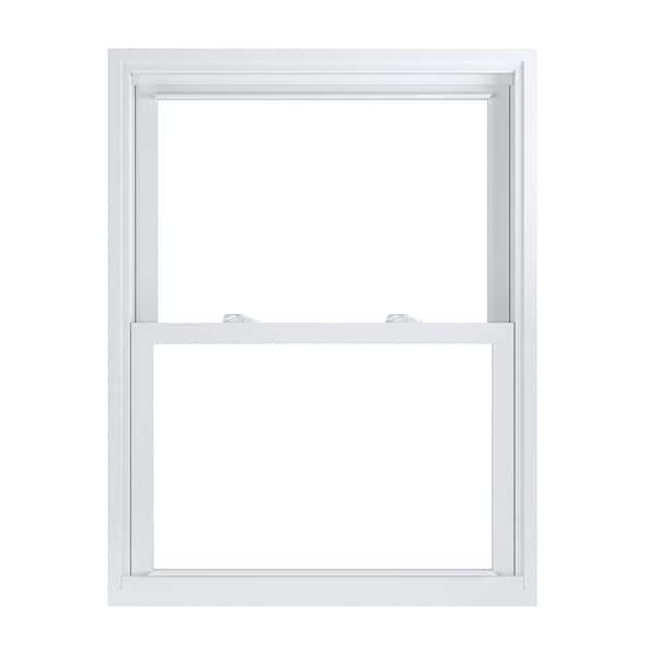 American Craftsman 31.75 in. x 41.25 in. 70 Pro Series Low-E Argon Glass Double Hung White Vinyl Replacement Window, Screen Incl