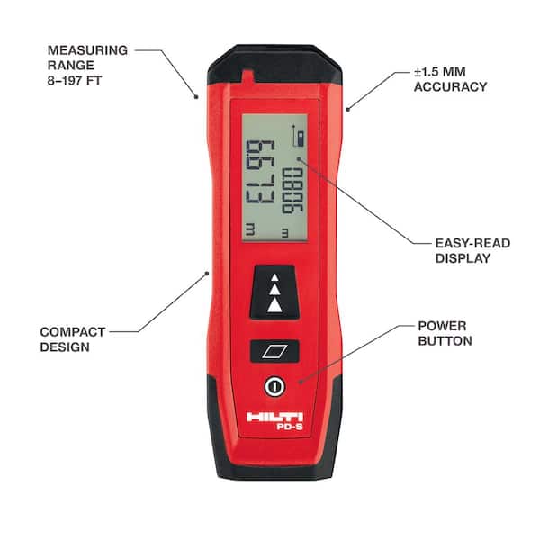 Hilti PD-S 200 ft. Compact Laser Range Meter 2190183 - The Home Depot