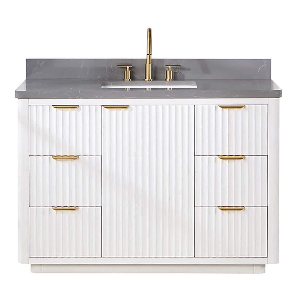 ROSWELL Cadiz 48 in. W x 22 in. D x 34 in. H Single Sink Bathroom