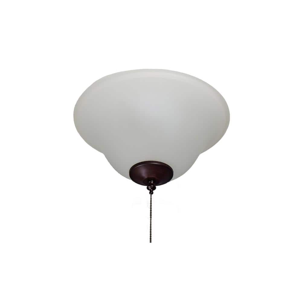 3-Light Oil-Rubbed Bronze Ceiling Fan Bowl Fitter LED Light Kit 3-Light Oil-Rubbed Bronze Ceiling Fan Bowl Fitter LED Light Kit
