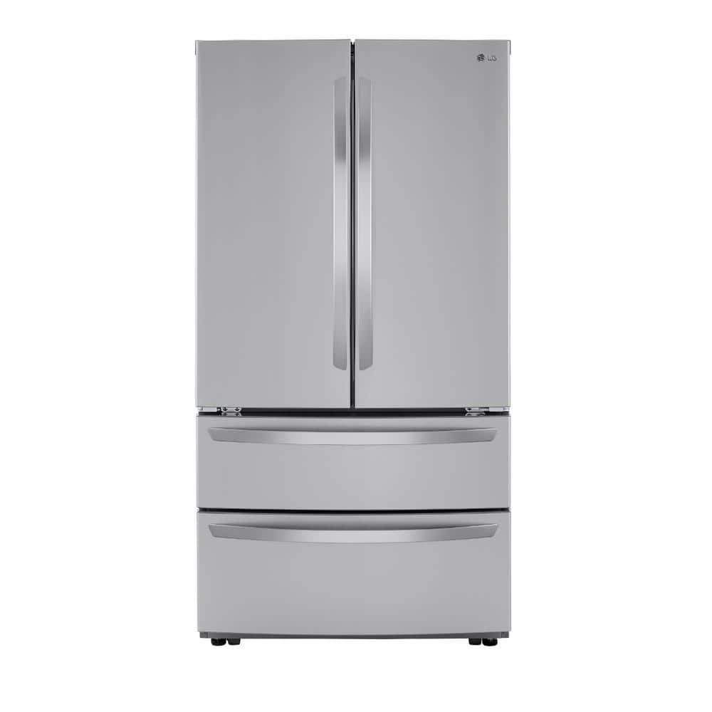 LG Electronics 23 cu. ft. 4Door French Door Refrigerator with 2 Freezer Drawers in PrintProof