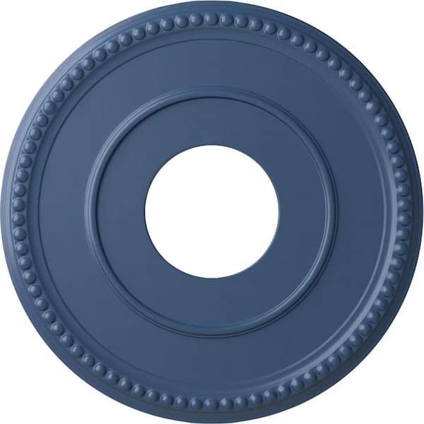 Ekena Millwork 3/4" x 12-1/2" x 12-1/2" Polyurethane Bradford Ceiling Medallion, Hand-Painted Americana
