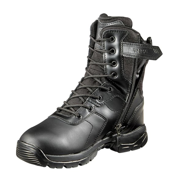 Battle Ops Men's 10.5MW Black Polishable Waterproof Soft Toe 8 in. Tactical Boot
