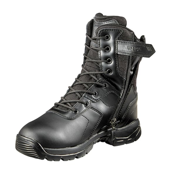 Battle Ops Men's 7MW Black Polishable Waterproof Soft Toe 8 in. Tactical Boot