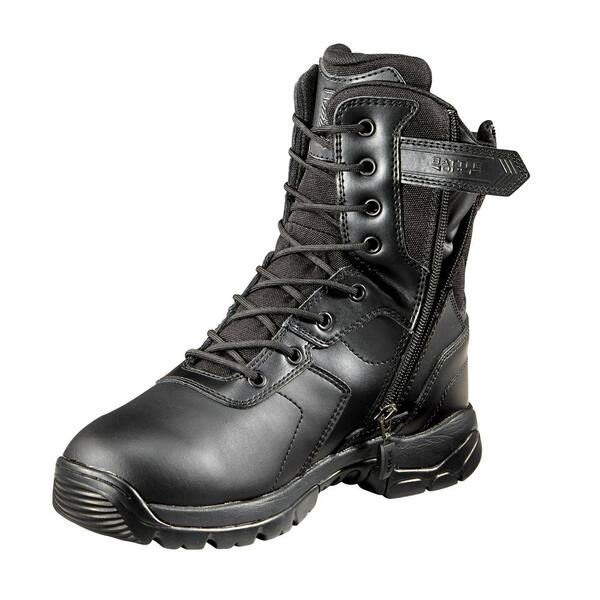 Battle Ops Men's 10MW Black Polishable Waterproof Soft Toe 8 in. Tactical Boot-BOPS8001-010MW 