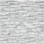 Calacatta Cressa 3D Ledger Panel 6 in. x 24 in. Honed Marble Stone Look Wall Tile (60 sq. ft./Pallet)