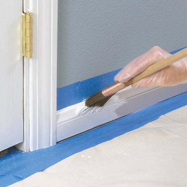 BEHR PRO - 1 gal. #YL-W09 Spun Cotton Semi-Gloss Interior Paint