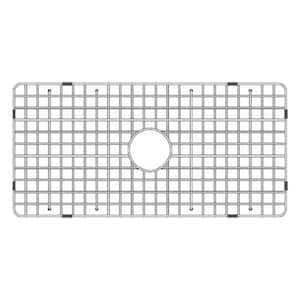 33.5 in. Fireclay Grid for Undermount Single Bowl Sink in Stainless Steel