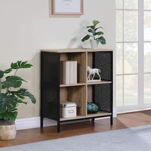 OSP Home Furnishings Ace 4-Cube Storage Bookcase Ozark Ash AC4CB