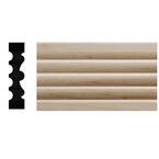1824-7FTWHW-Unfinished White Hardwood Classic Beaded Casing - Decorative Millwork