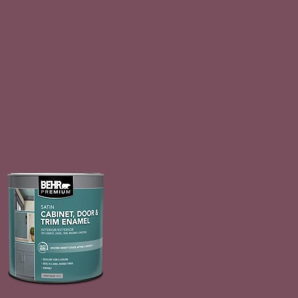 1 qt. #100D-7 Maroon Satin Enamel Interior/Exterior Cabinet, Door & Trim Paint