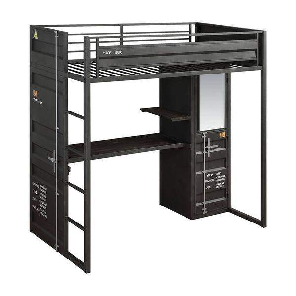 Acme Furniture Cargo Black Twin Bunk, Cargo Bunk Beds With Trundle
