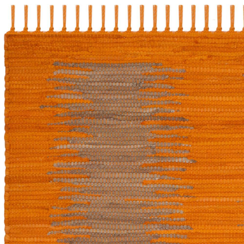 Montauk 3' x 5' Orange Wool and Cotton Flat Woven Rug