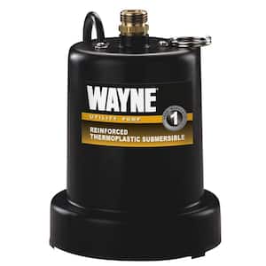 Submersible Water Pump Superior 1/4 HP Thermoplastic Utility Drain Basement Pool 