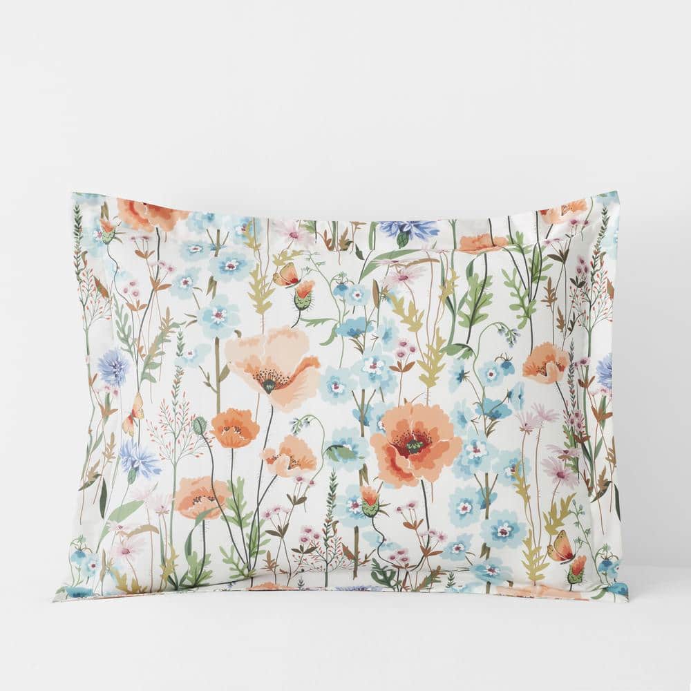 The Company Store Legends Hotel Summer Floral WrinkleFree White Multi