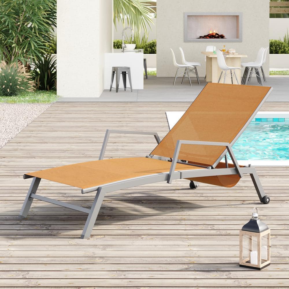 CORVUS Sorrento Orange 1-piece Sling Fabric Adjustable Outdoor