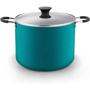 10. 5-qt. Aluminum Nonstick Stockpot, Turquoise