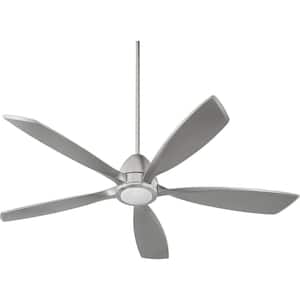 Holt 56 in. Indoor Satin Nickel Ceiling Fan with Wall Control