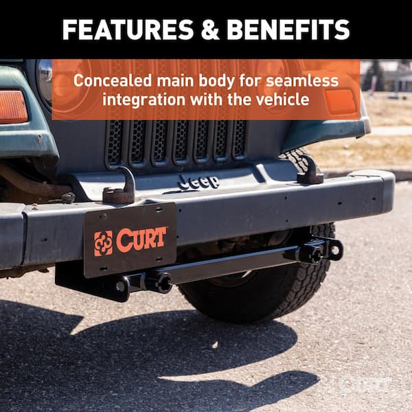 CURT Custom Tow Bar Base Plate, Select Jeep Wrangler TJ 70112 - The Home  Depot