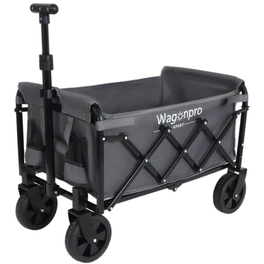 4 cu. ft. Steel Expandable Garden Cart for Patio, Courtyard (Gray) price history on PriceWatchPro