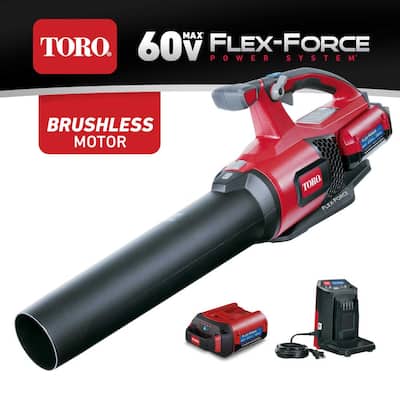 120 MPH 605 CFM 60-Volt Max Lithium-Ion Brushless Cordless Leaf Blower - 2.5 Ah Battery and Charger Included