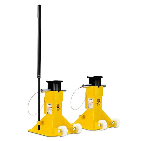 ESCO 22-Ton EZ-Wheel Jack Stands, 1-Pair