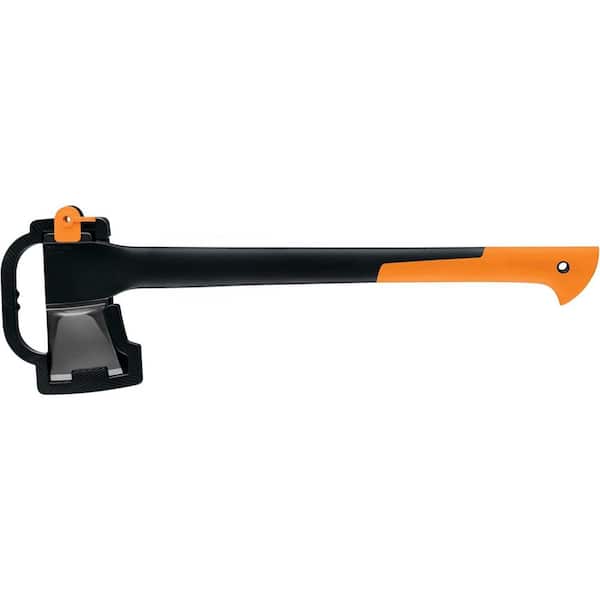 4 lb. Axe with 23.5 in. Wood Handle, Shock-Absorbing Handle, X17 Super Wood Splitting Axe for Medium to Large Size Logs