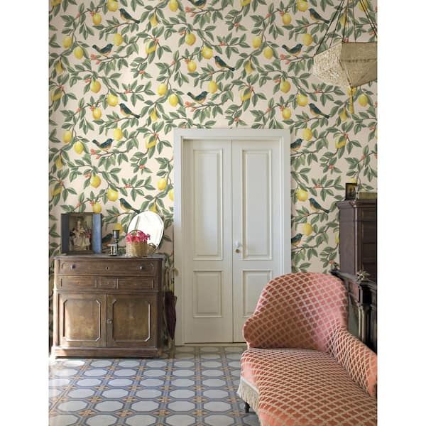 Ponderosa Lemon Trail Cream Non-Pasted Wallpaper (Covers 56 sq. ft.)