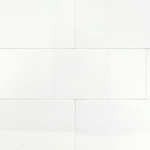 Lucid Nanoglass White 6 in. x 18 in. Polished Porcelain Floor and Wall Tile (7.26 Sq. Ft./Case)