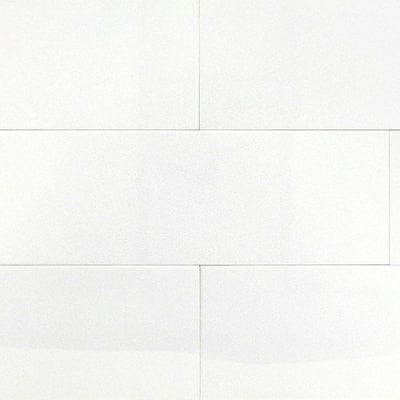 Lucid Nanoglass White 6 in. x 18 in. Polished Porcelain Floor and Wall Tile (7.26 Sq. Ft./Case)