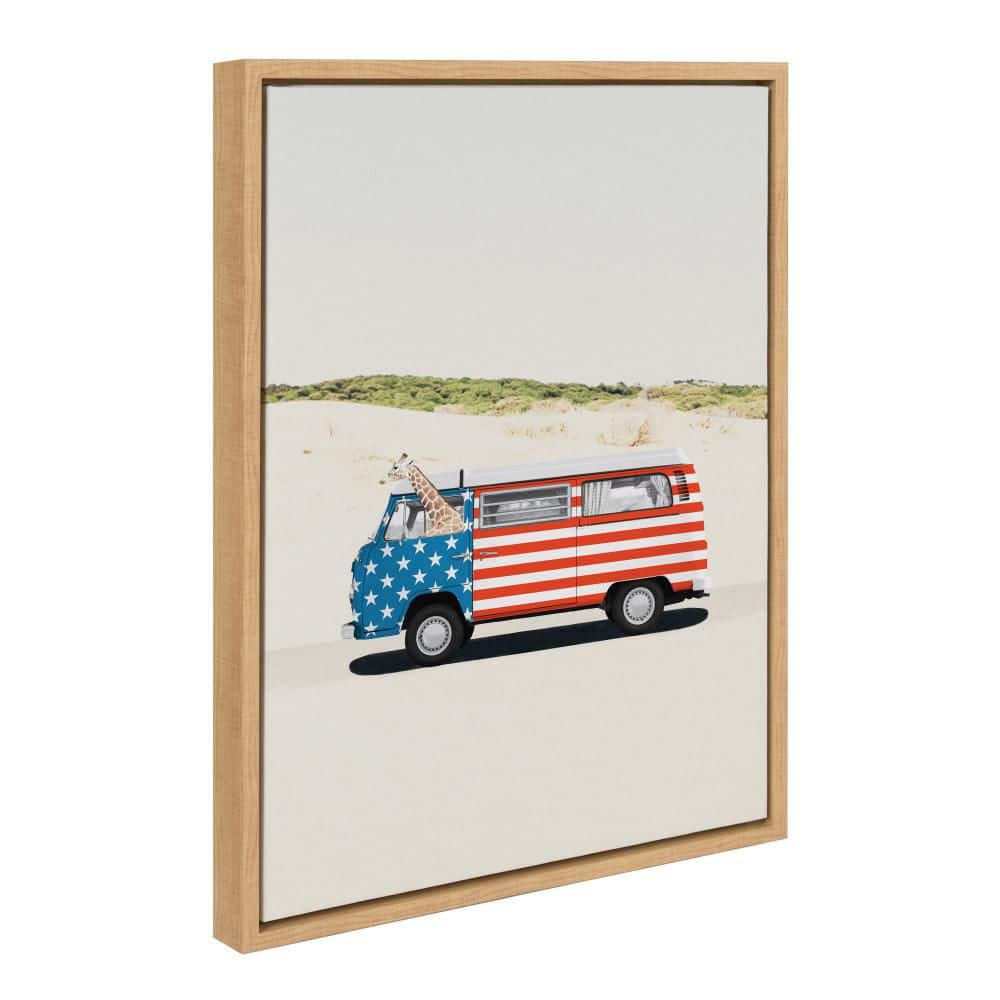 "Sylvie ""USA Retro Beach Van"" by July Art Prints Beach Framed Art Print 24 in. x 18 in." price history on PriceWatchPro