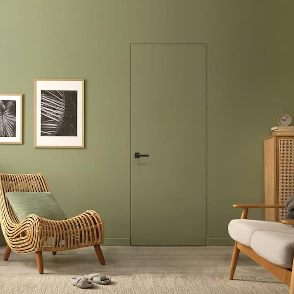 Belldinni Frameless Invisible V 32 in. x 84 in. Left-Handed Solid