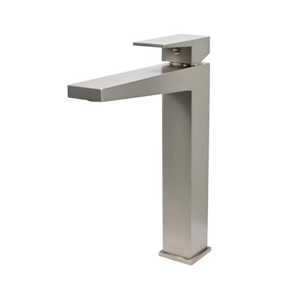 Boracay Single Handle Vessel Sink Faucet in Brushed Nickel
