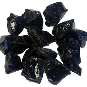 0.75 in. Black Recycled Fire Glass
