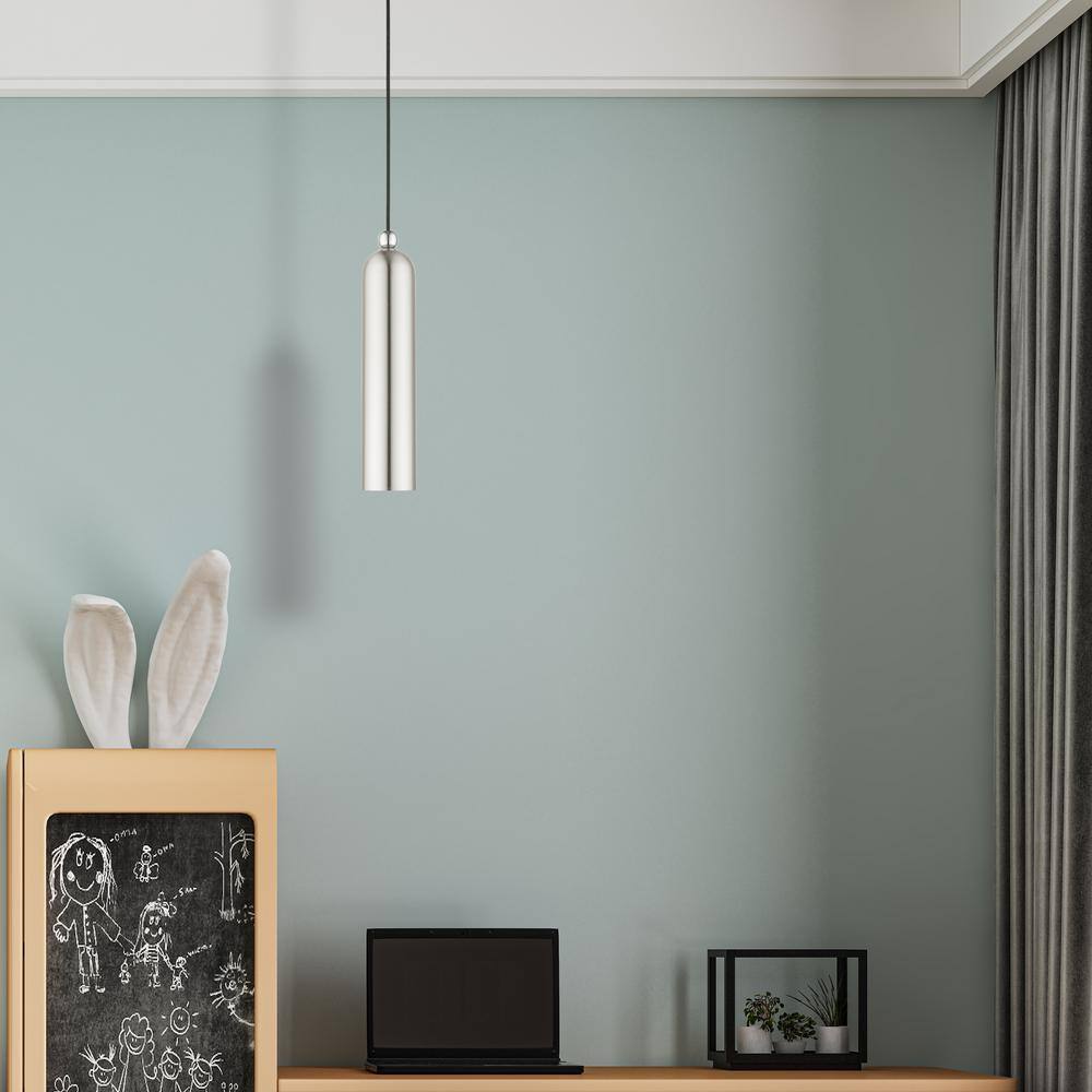 Ardmore Chic Mid-Century Brushed Nickel Single-Light Pendant