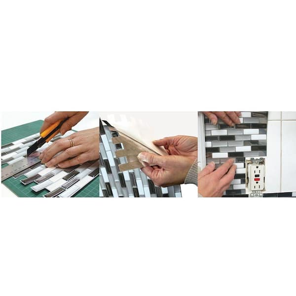Peel and Stick Decorative Mosaic Wall Tile 10 Peel and Stick Decorative Mosaic Wall Tile 10