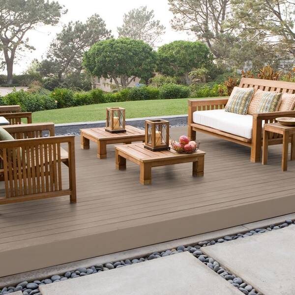 BEHR PREMIUM 1 qt. #BXC-49 Smokey Tan Solid Color Waterproofing