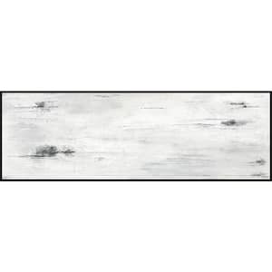 "Flames of Existence" by Parvez Taj Floater Framed Canvas Abstract Art Print 15 in. x 45 in.