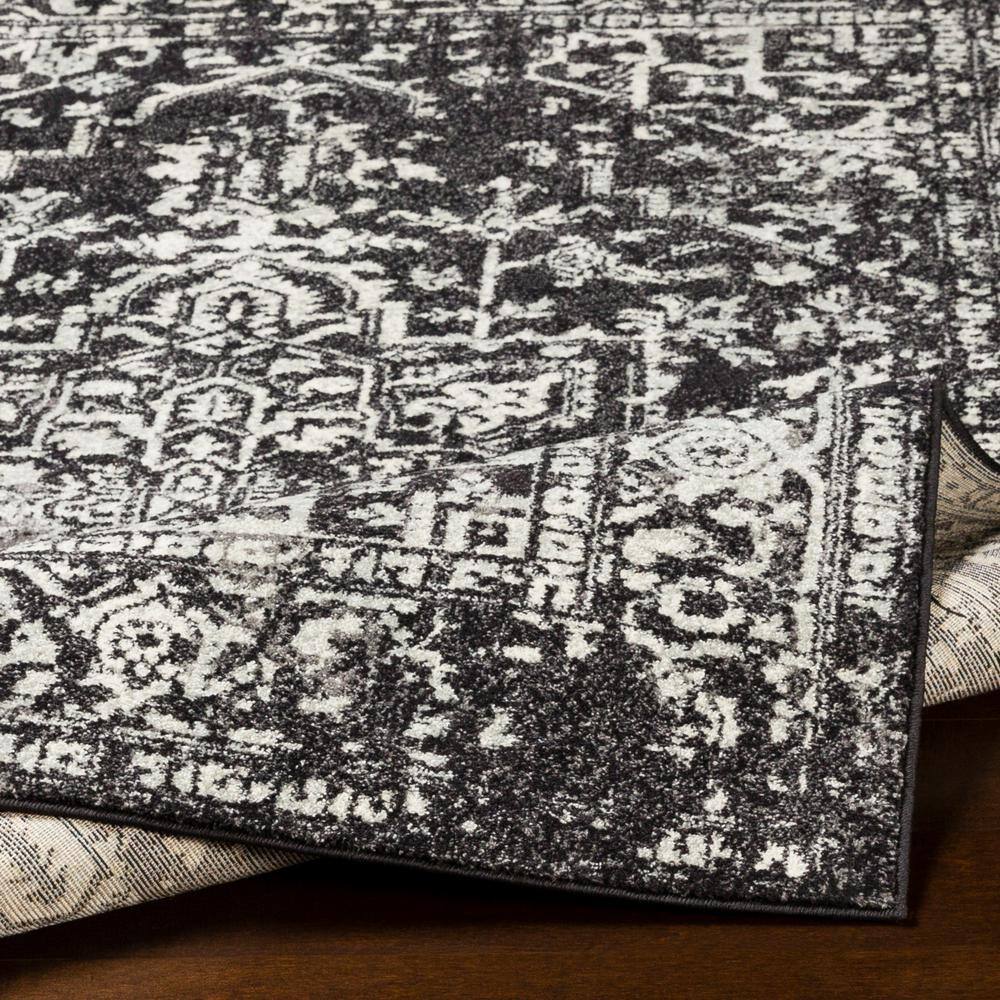 Demeter Classic Black Rectangular Area Rug, 7'10" x 10'3"