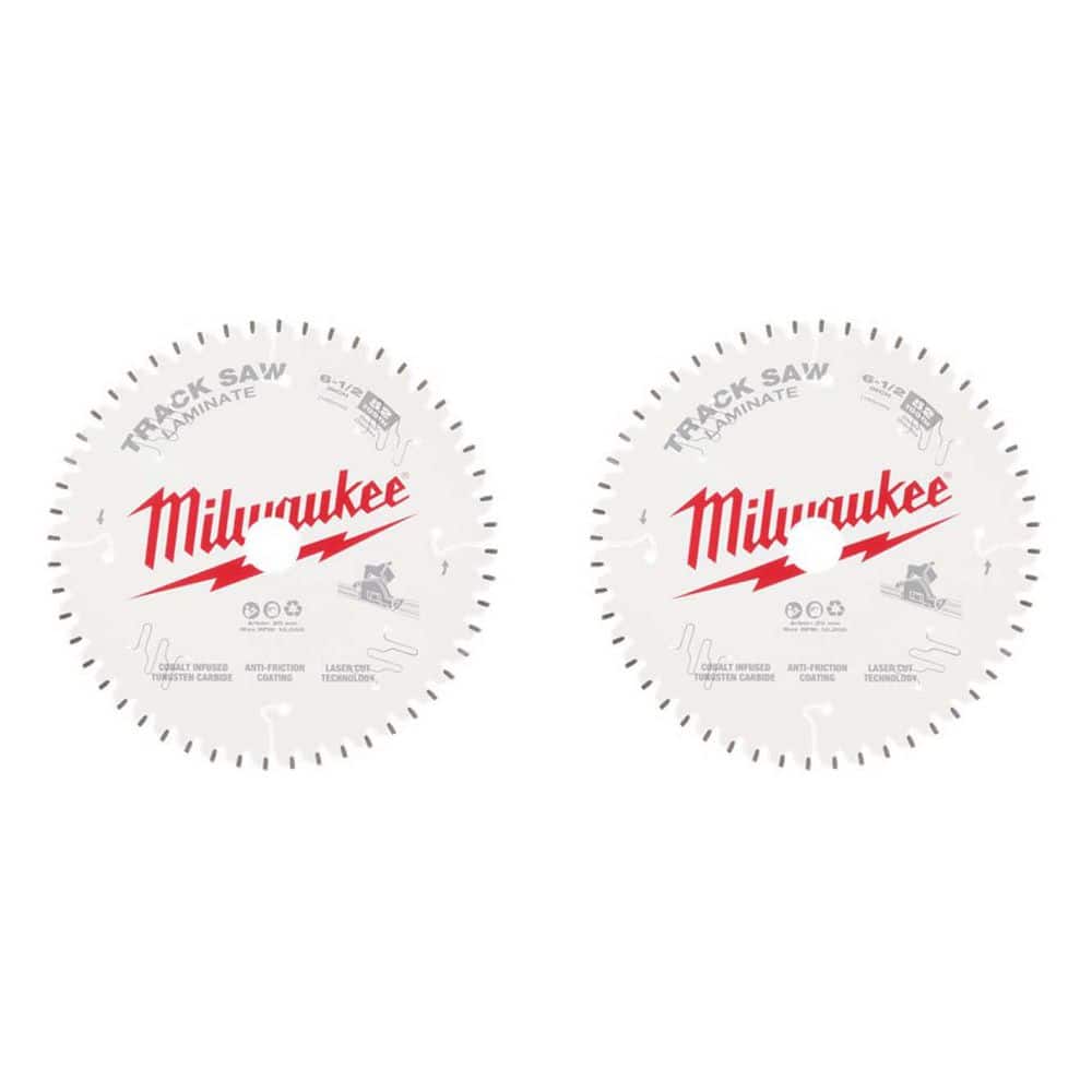 6-1/2 in. x 52-Tooth Carbide Laminate Track Saw Blade (2-Pack) price history on PriceWatchPro