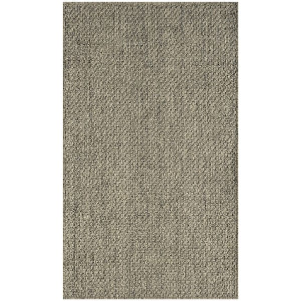 Tulum Olive 2 ft. x 3 ft. All-Over Design Contemporary Area Rug